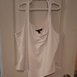 Banana Republic Cream Asymmetrical Tank Top